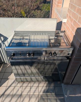 Cucina forno a gas Delonghi SGGX 854 N 