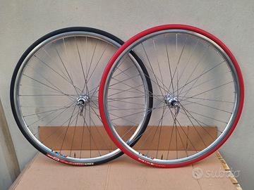 Ruote Mozzi Campagnolo 8V Cerchi Rigida 