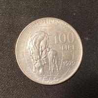 Lire 100 FAO Nutrire il Mondo 1979