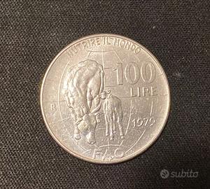 Lire 100 FAO Nutrire il Mondo 1979