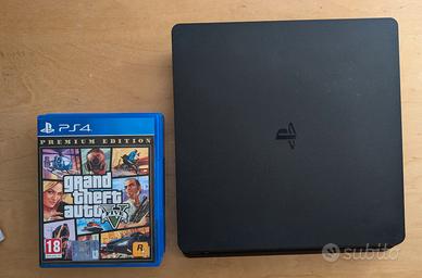 PS4 Slim con 2 controller + giochi + cavi