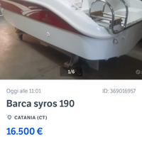 barca syros190 motore Mercury Pro 40