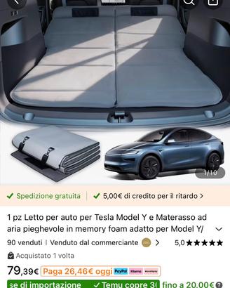 Letto per auto