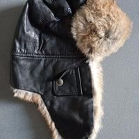 cappello aviatore di pelle tg. S-M