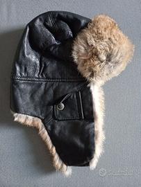 cappello aviatore di pelle tg. S-M