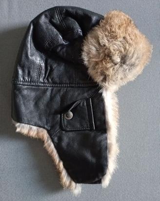cappello aviatore di pelle tg. S-M