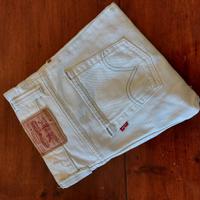 Jeans LEVI'S bianco 511 SLIM uomo - W31 L34 Usato