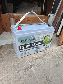 Batteria Litio 135ah per camper + caricatore da re