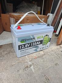 Batteria Litio 135ah per camper + caricatore da re