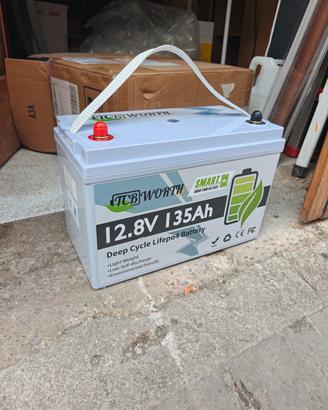 Batteria Litio 135ah per camper + caricatore da re