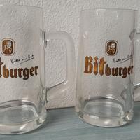 Bicchieri Birra Bitburger Boccali Coppia 0.4 L