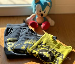 Tuta in cotone anni 6 abbinata maglia lunga Kappa