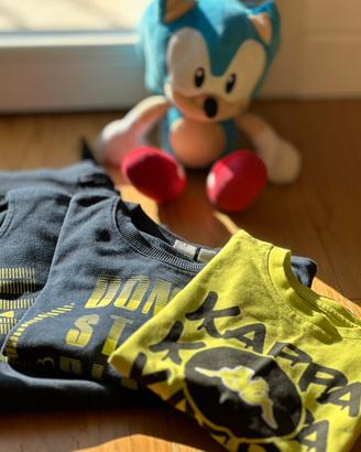 Tuta in cotone anni 6 abbinata maglia lunga Kappa
