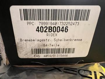 Pasticche freni Ridex 402B0046 nuove!!