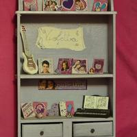 MOBILETTO  IN LEGNO  " VIOLETTA " CON DUE CASSETTI