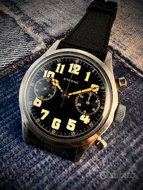 Eterna Vintage Chronograph 40s black Dial 38mm