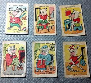 Carte FAMILLE BOBY vintage - Francia