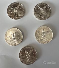 Monete argento Messico 2005