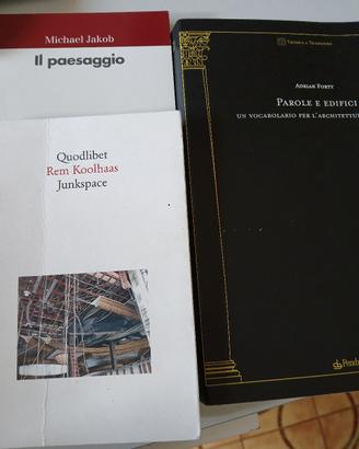 3 saggi urbanistica architettura moderna paesaggio