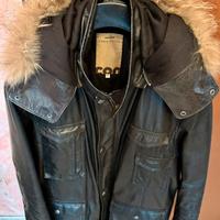 Giubbotto pelle Conbipel con cappuccio