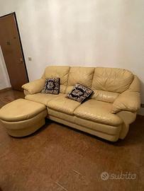 divano in pelle 3 posti