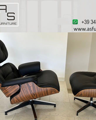 Poltrona lounge chair replica Eames pelle SUPERIOR