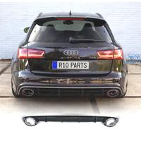 DIFFUSORE AUDI A6 4G 15-18 LOOK RS + TERMINALI DI 