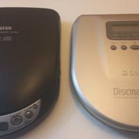 2 disc man vintage sony aiwa