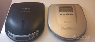 2 disc man vintage sony aiwa