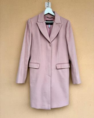 Max&Co. Cappotto rosa cipria lana e cashmere 42