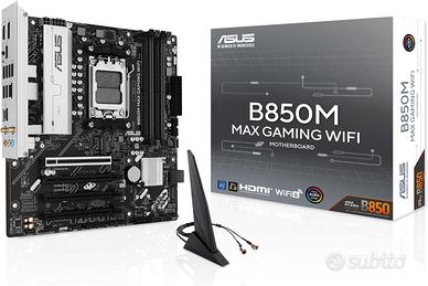 ASUS B850M MAX GAMING WIFI Scheda Madre AMD mATX