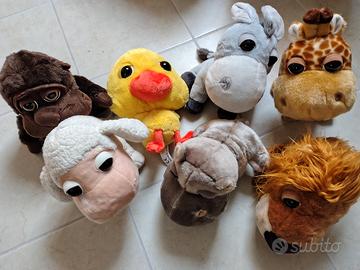 Lotto 7 peluche Amici della fattoria 