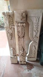 Cornice caminetto in marmo di Carrara