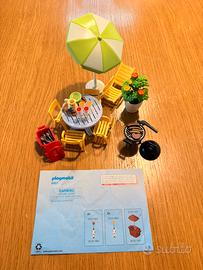 Playmobil set 6451 arredamento giardino con bbq