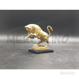 STATUETTA TORO IN BRONZO BELLINI CESARE