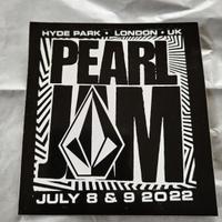 Pearl Jam London Hyde Park 2022 (N1-2) Sticker
