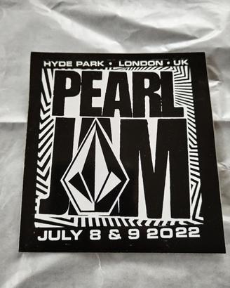 Pearl Jam London Hyde Park 2022 (N1-2) Sticker
