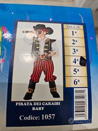 costume carnevale bimbo pirata  4 Anni