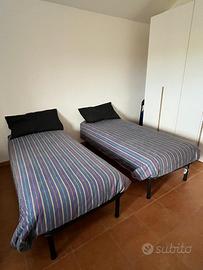 Tre letti singoli 80x190 compresi di materassi