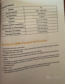 1 Tapis roulant pieghevole Toputure TP1 2 in 1 per