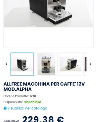 Macchinetta caffe camper barca