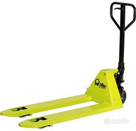 Transpallet manuale con ruote in gomma