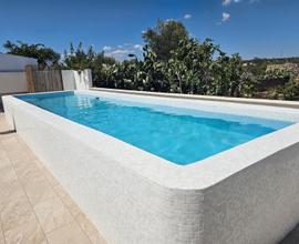 Grande villa con piscina a torre san giovanni