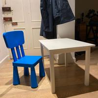 Tavolino e sedia per bimbi