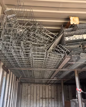 grigliati passacavo varie misure in inox lg. 3.00m