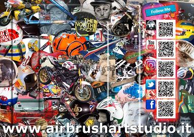 Aerografie personalizzate su strumenti musicali