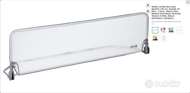 BARRIERA LETTO BAMBINI