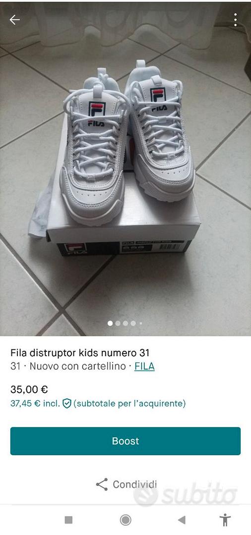 Scarpe fila disruptor on sale false