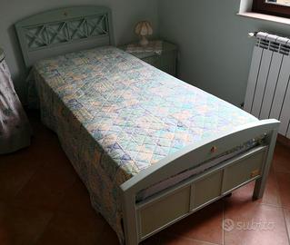 Cameretta bambina in legno verde