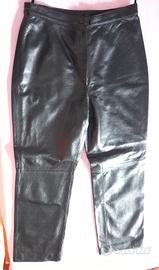 Pantalone in vera pelle nero Caractere 